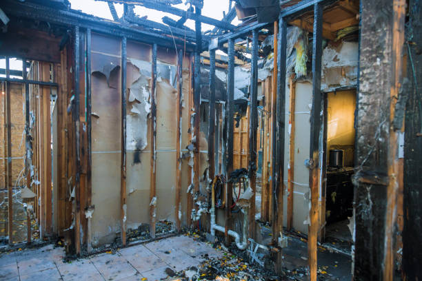 Professional Fire Damage Repair technician working in Olney, TX